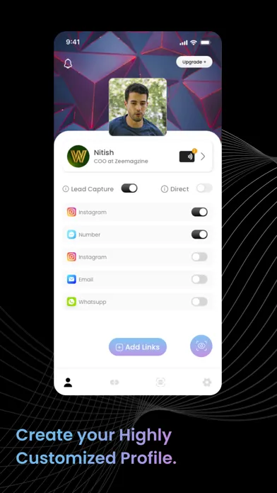Tangkapan layar GetWetap – NFC Business Card